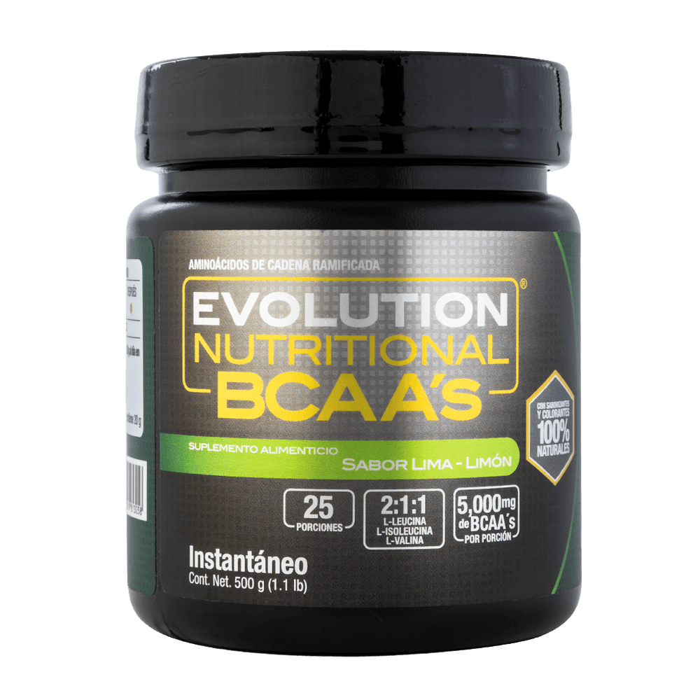 
                  
                    BCAAs aminoácidos Bote 500 gramos evolution
                  
                