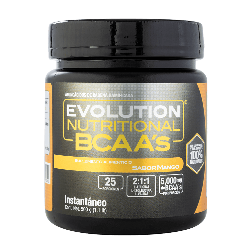 
                  
                    BCAA's aminoácidos Bote 500 gramos evolution
                  
                