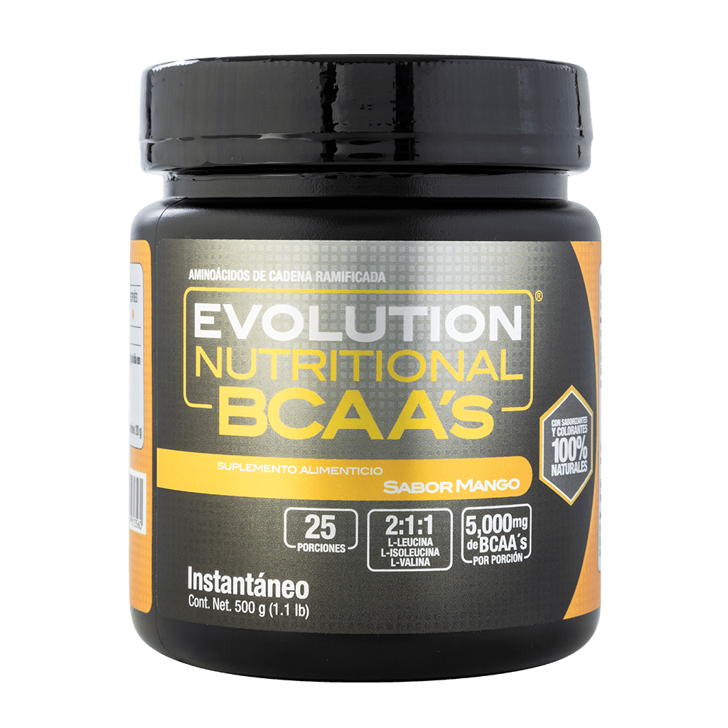 BCAA's aminoácidos Bote 500 gramos evolution