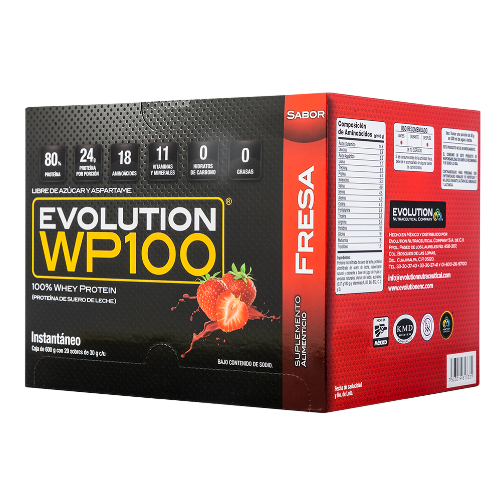 Proteína WP100 caja 20 sobres