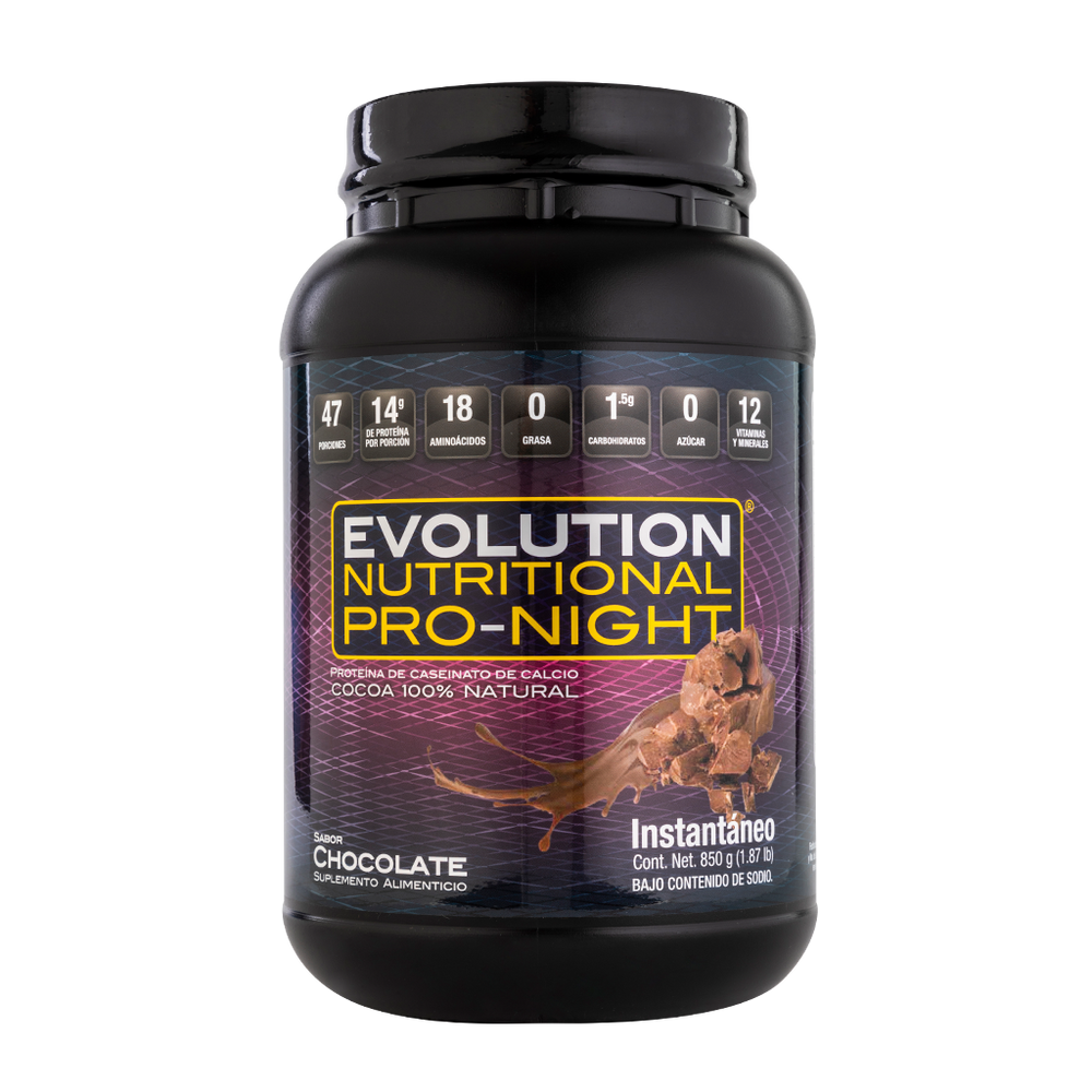 Proteína Pro-Night caseinato de calcio 850 gramos