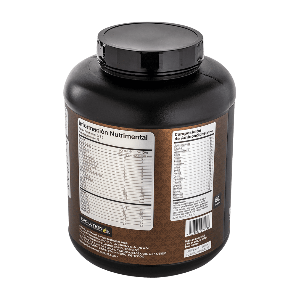 WP100 proteína de suero de leche Bote 2800 gramos Evolution