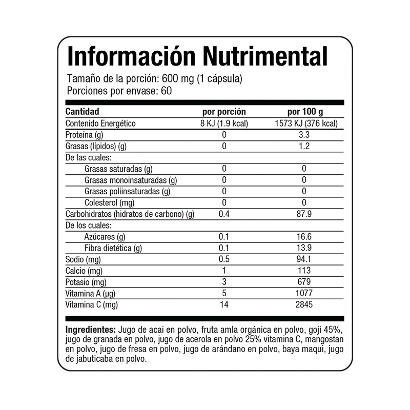 Antiox vegetal 60 cápsulas