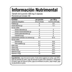 Antiox vegetal 60 cápsulas