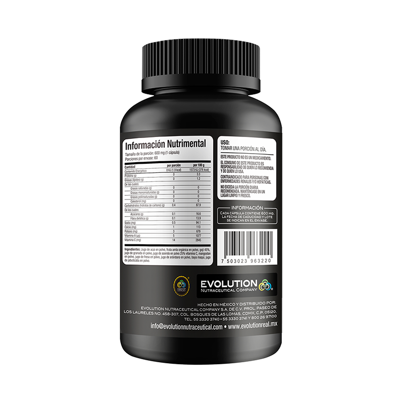 Antiox vegetal 60 cápsulas