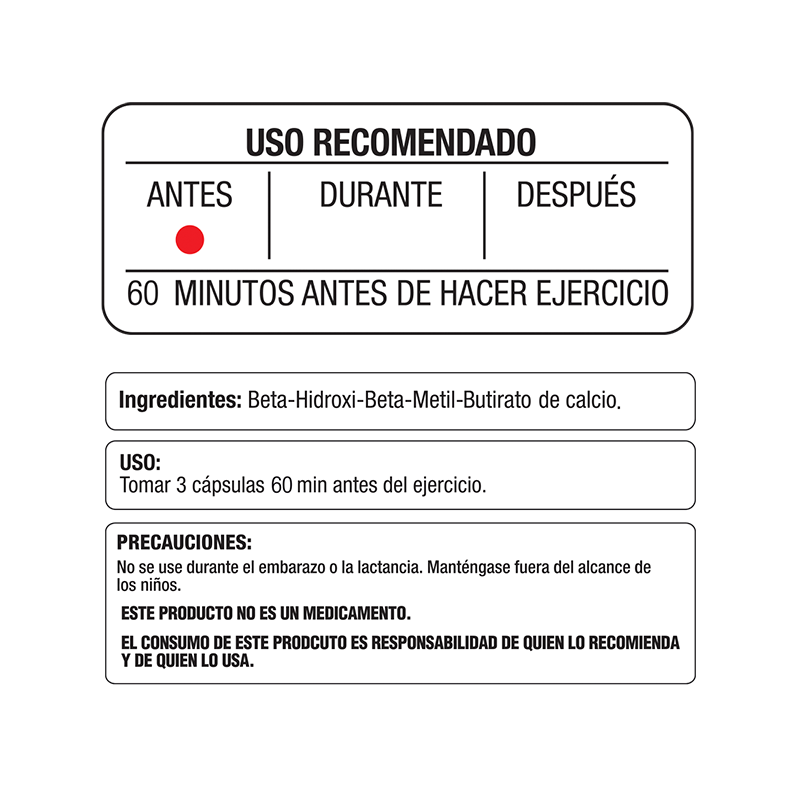 HMB metabolito 90 cápsulas