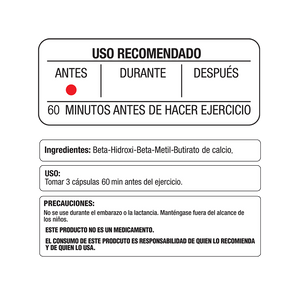 HMB metabolito 90 cápsulas