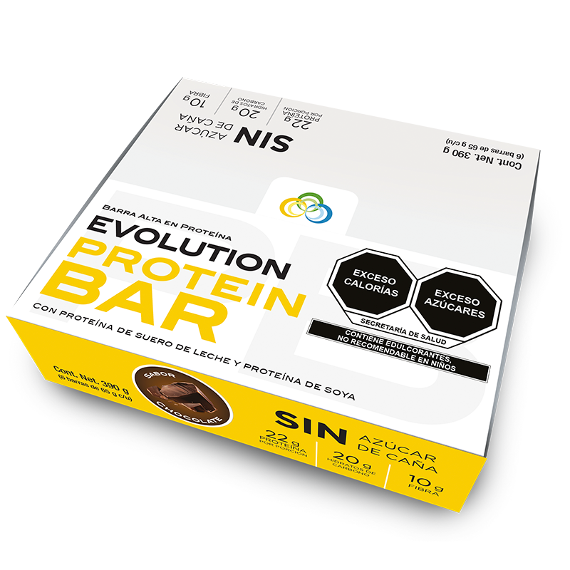 Barras de proteína - Caja de 6 barras Evolution