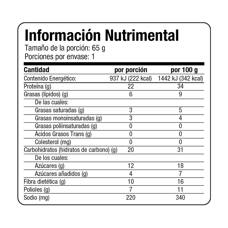 Barras de proteína caja 6 barras